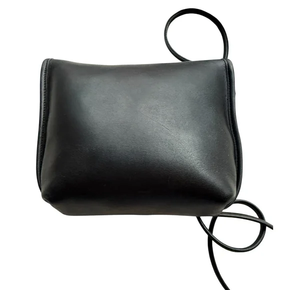 Vintage Coach The Quincey 9919 Crossbody Purse Bag Black Leather Made in USA - Picture 14 of 15